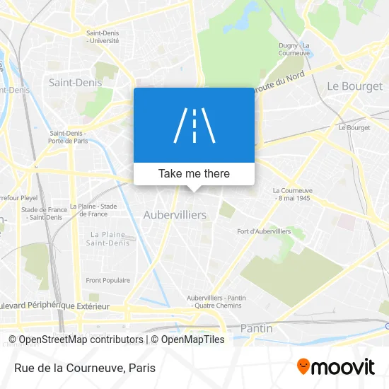 Rue de la Courneuve map