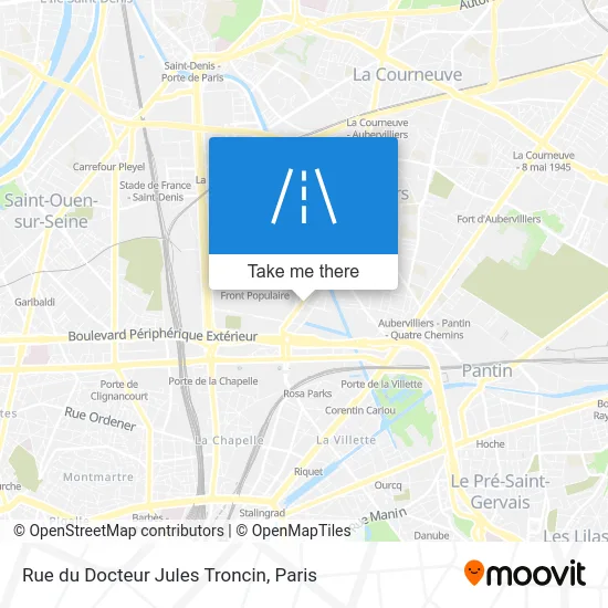 Rue du Docteur Jules Troncin map