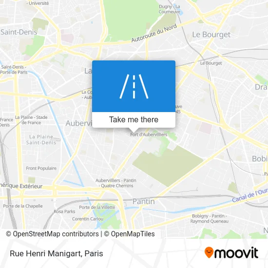 Rue Henri Manigart map