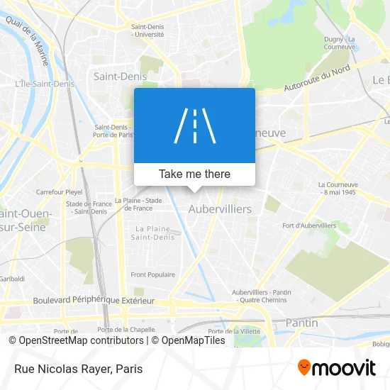 Rue Nicolas Rayer map