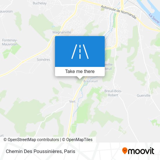 Chemin Des Poussinières map