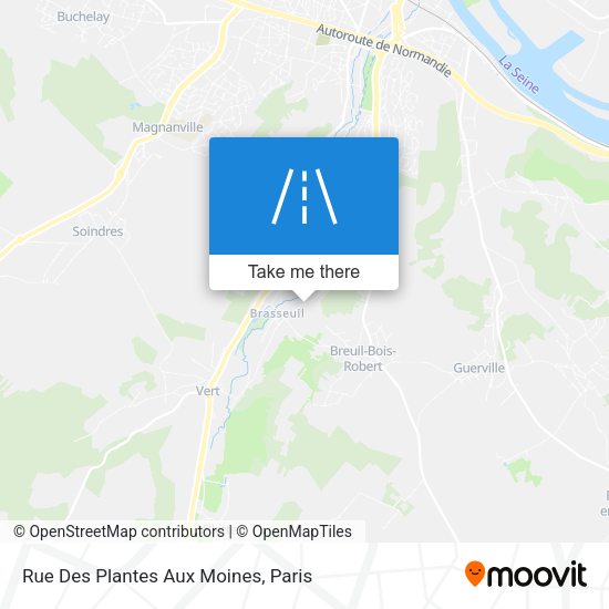 Rue Des Plantes Aux Moines map