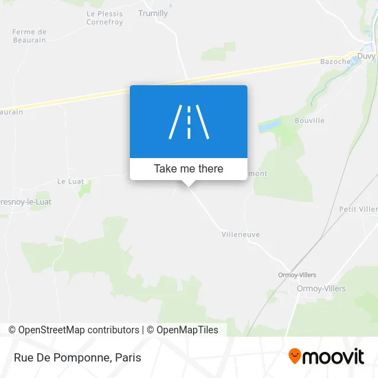 Rue De Pomponne map