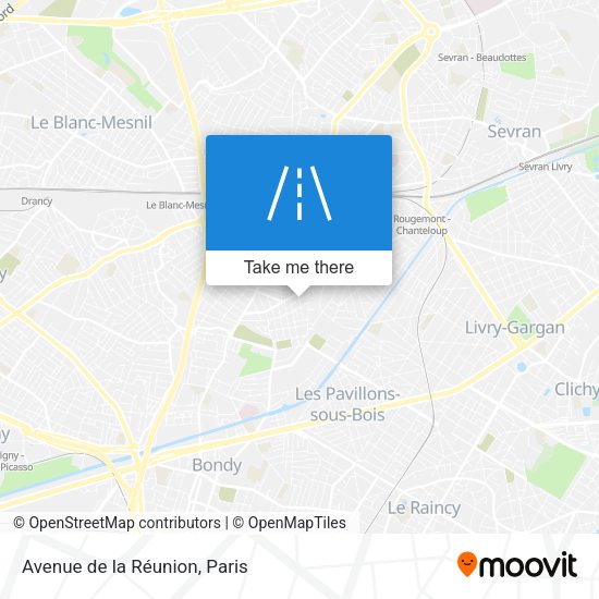 Avenue de la Réunion map