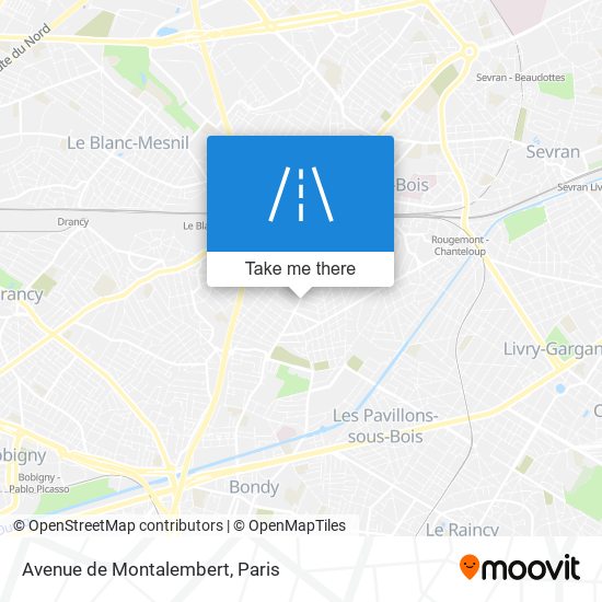 Mapa Avenue de Montalembert