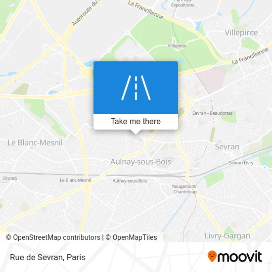 Rue de Sevran map