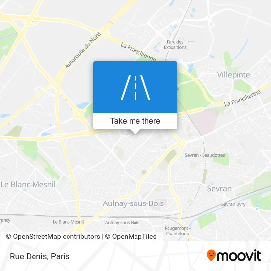 Rue Denis map