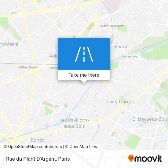 Rue du Plant D'Argent map