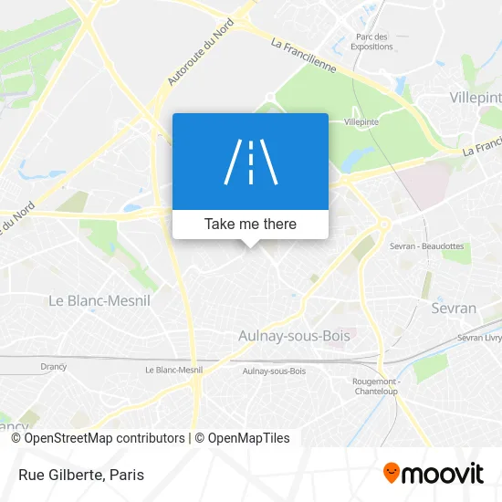 Rue Gilberte map