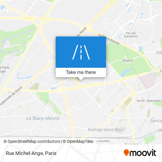 Rue Michel-Ange map