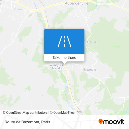Route de Bazemont map