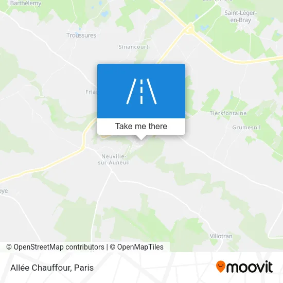 Mapa Allée Chauffour