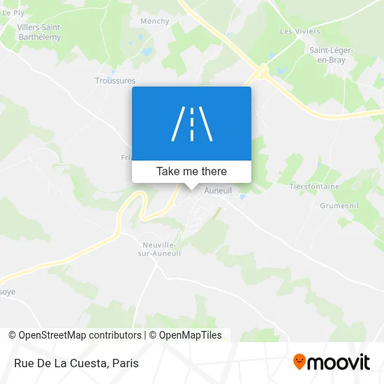Rue De La Cuesta map