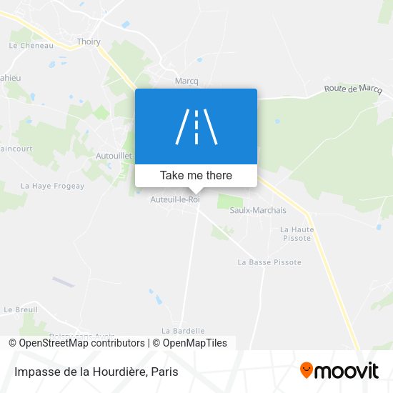 Impasse de la Hourdière map