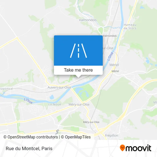 Rue du Montcel map