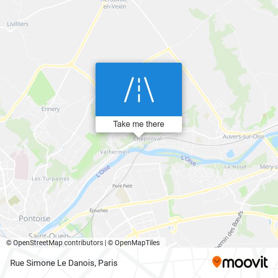 Rue Simone Le Danois map