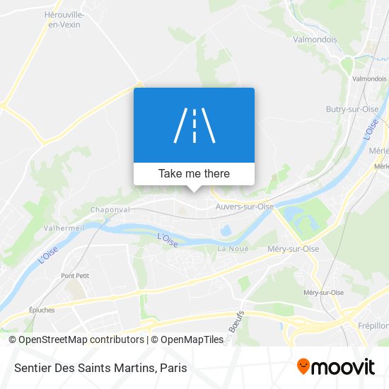 Mapa Sentier Des Saints Martins