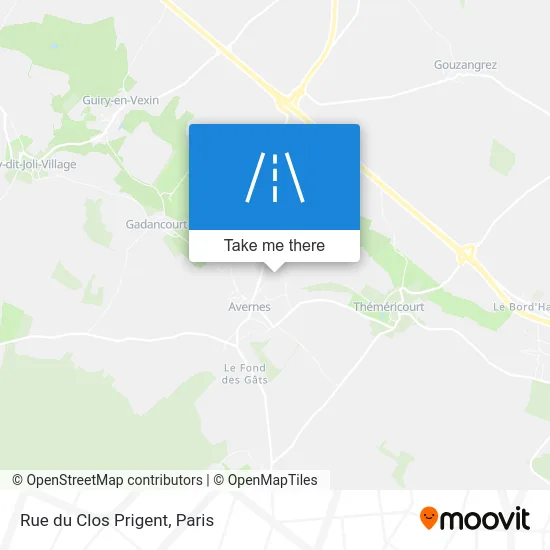 Rue du Clos Prigent map