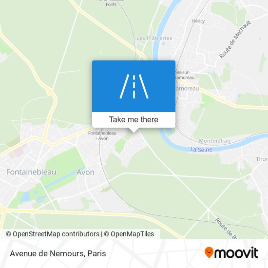Avenue de Nemours map