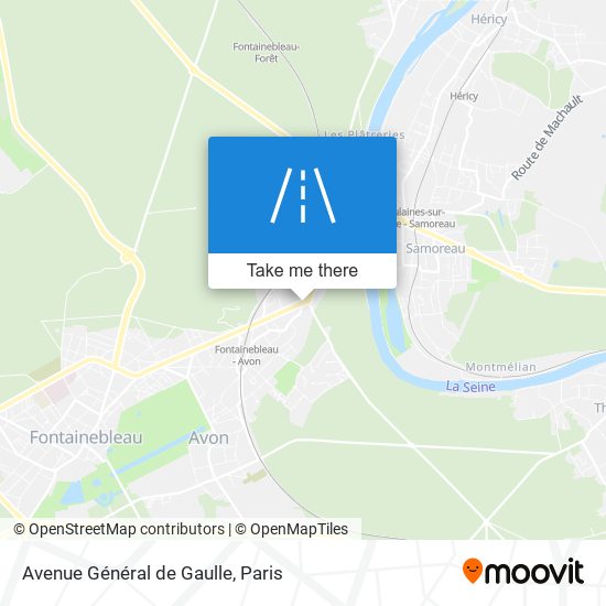 Mapa Avenue Général de Gaulle