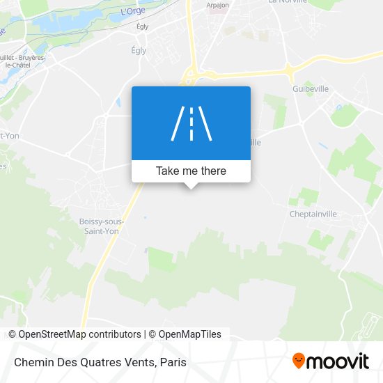 Chemin Des Quatres Vents map