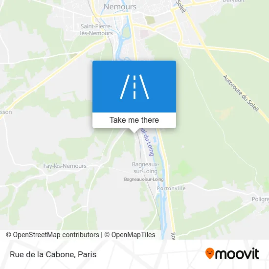 Mapa Rue de la Cabone