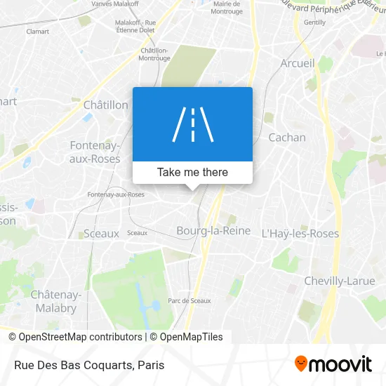 Rue Des Bas Coquarts map