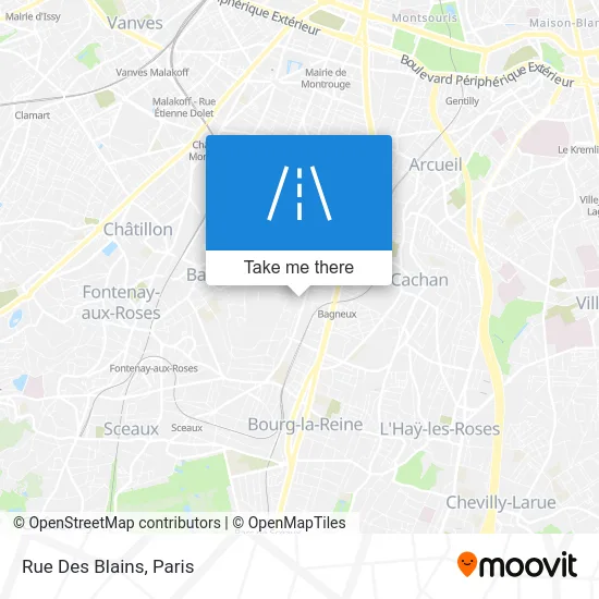 Rue Des Blains map