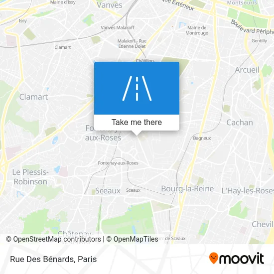 Rue Des Bénards map