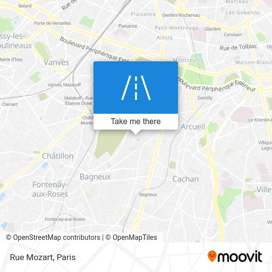 Rue Mozart map