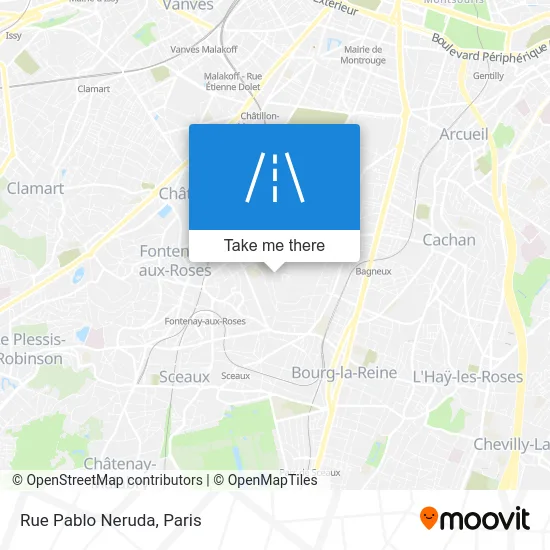 Rue Pablo Neruda map