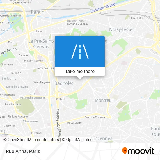 Rue Anna map