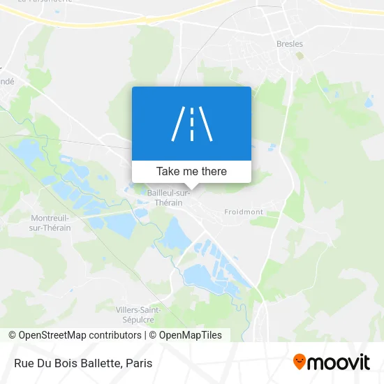 Rue Du Bois Ballette map