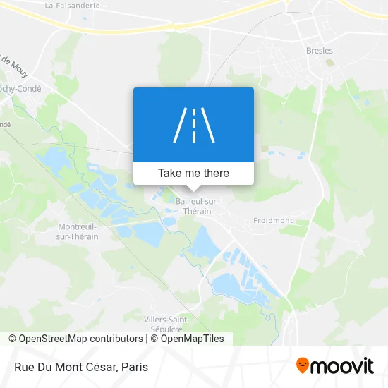 Rue Du Mont César map