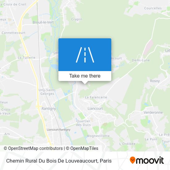Chemin Rural Du Bois De Louveaucourt map