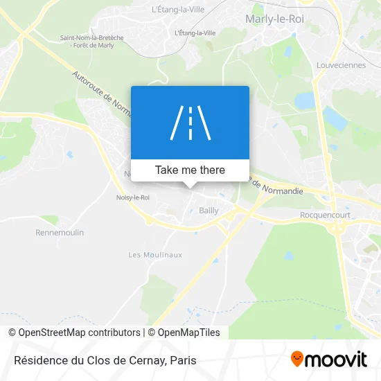 Résidence du Clos de Cernay map