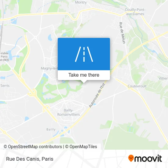 Rue Des Canis map