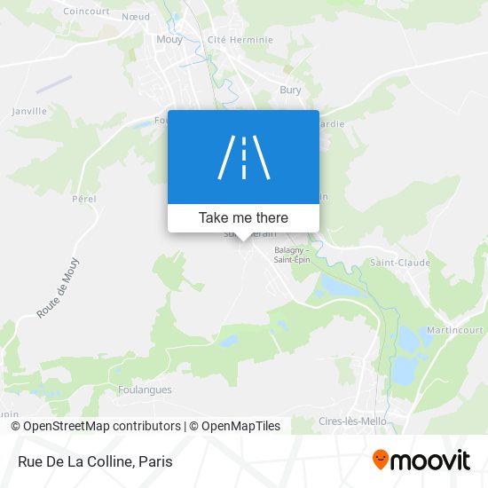 Rue De La Colline map