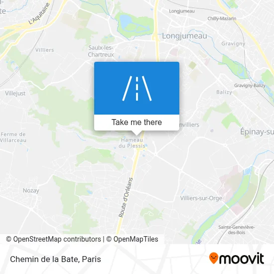 Chemin de la Bate map