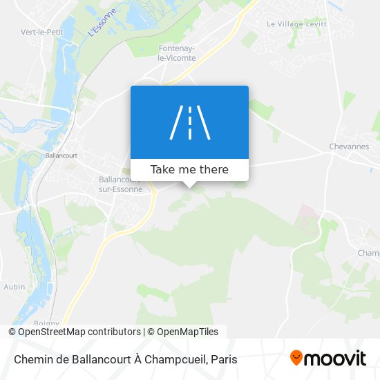 Chemin de Ballancourt À Champcueil map
