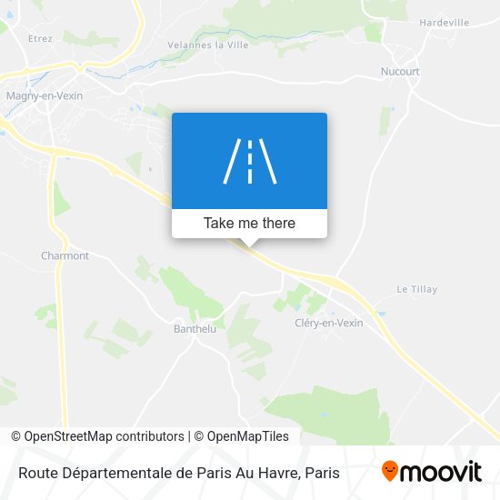 Route Départementale De Paris Au Havre map