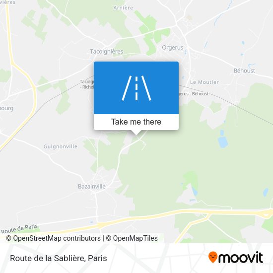 Route de la Sablière map