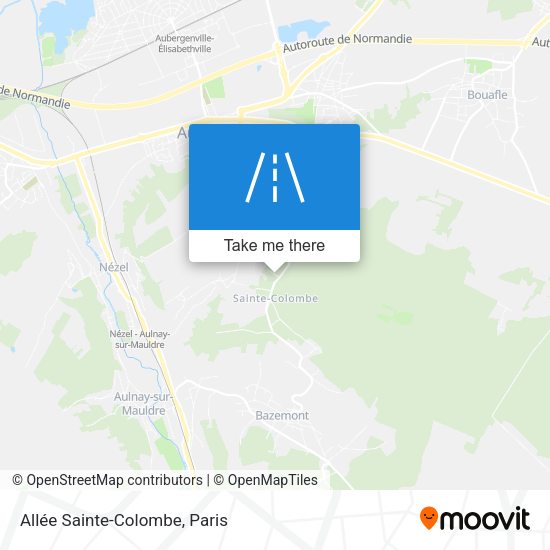 Allée Sainte-Colombe map