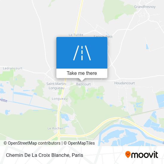 Chemin De La Croix Blanche map
