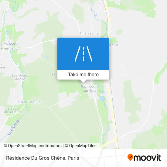 Résidence Du Gros Chêne map