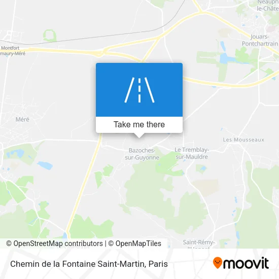 Chemin de la Fontaine Saint-Martin map