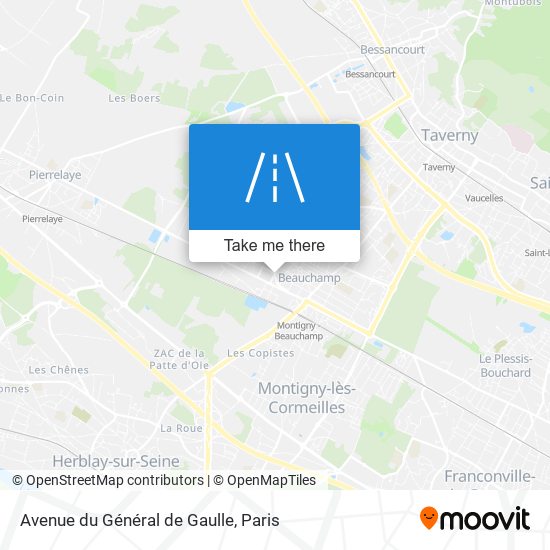 Avenue du Général de Gaulle map