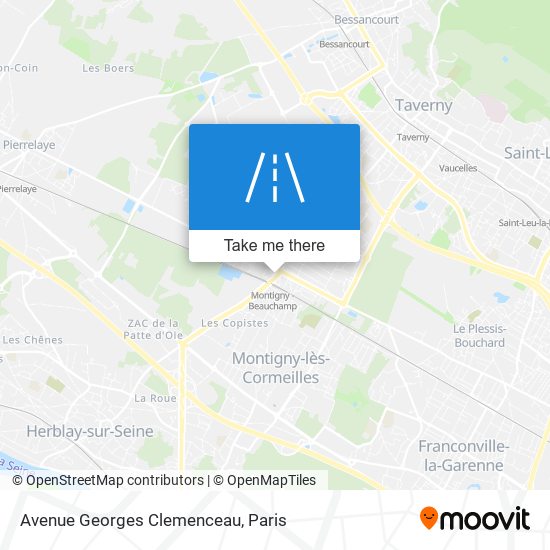Mapa Avenue Georges Clemenceau