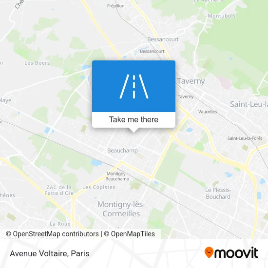 Avenue Voltaire map