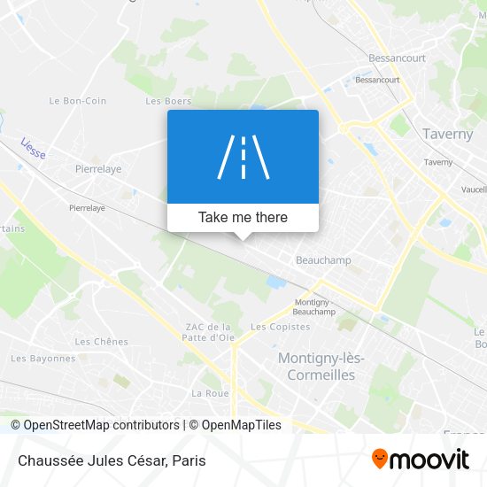 Chaussée Jules César map